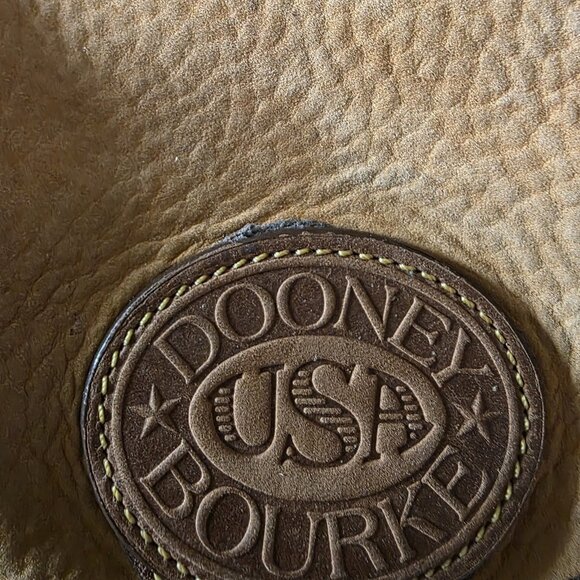 Vintage Dooney & Bourke Nubuc Suede Backpack USA Tassel AWL Tan Leather - Picture 16 of 16